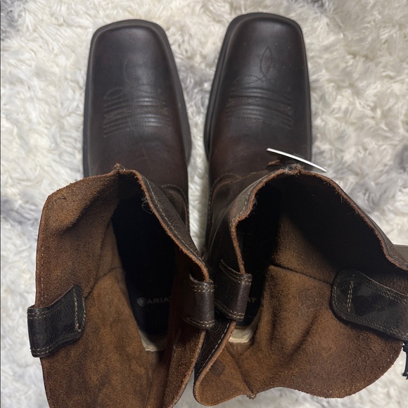 Ariat Dark Brown Leather Cowboy Boots - Picture 5 of 9